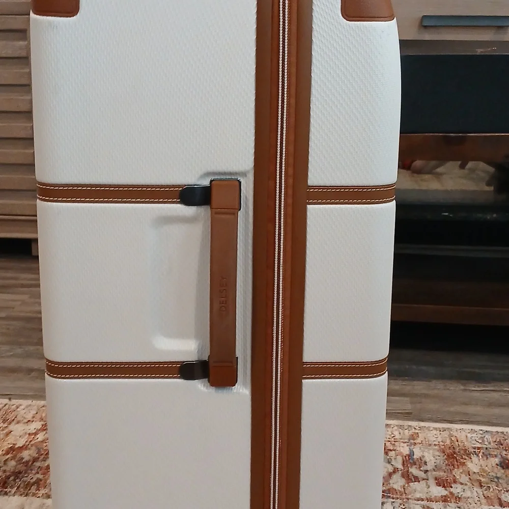Delsey Chatelet Air 2.0 Medium Trunk Spinner Color: Angora